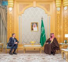 HRH the Crown Prince Meets with the U.S. Secretary of State
