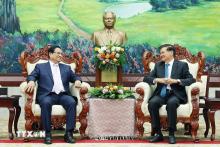 Vietnamese Prime Minister meets with top Lao leader in Vientiane