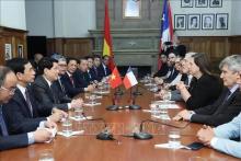 Vietnamese State President receives leader of Socialist Party of Chile