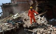 People remain trapped under debris after the earthquake in Afghanistan.