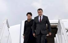 President Sadyr Zhaparov arrives in Rome