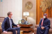 HRH Crown Prince Meets with Davos President