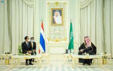 HRH Crown Prince Receives Prime Minister and Minister of Defense of the Kingdom of Thailand for Official Talks
