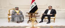 First Deputy Speaker of the House of Representatives, Mohsen Al-Mandalawi ( right), the UN Secretary-General for Iraq, Head of the UNAMI Mission, Mohamed El Hassan (left)