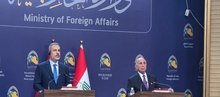 Iraqi FM, Fuad Hussein (right), his Turkish counterpart, Hakan Fidan (left)