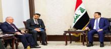 Iraqi PM, Muhammad al-Sudani (right) receives the Turkish Minister of Defense, Yaşar Guler ( left)