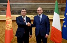 Sadyr Zhaparov meets with Speaker of Chamber of Deputies of Italy Lorenzo Fontana 