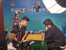 Vietnam’s xiangqi kingpin Lai Ly Huynh (L) at the match (Photo: VNA)
