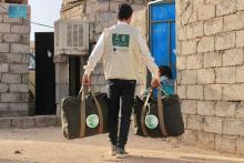KSrelief Distributes 728 Winter Bags in Marib, Yemen