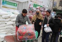 KSrelief Distributes about 20 Tons of Food and Shelter Aid in Kabul, Afghanistan