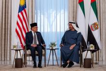 Malaysian Prime Minister Anwar Ibrahim and UAE President Sheikh Mohamed bin Zayed Al Nahyan (credit: Anwar's Facebook)