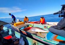 Fishermen in Waepure Village of Buru District, Maluku Province on October 2021. (FOTO ANTARA/HO-MSC Indonesia)