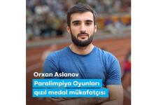 First Vice-President Mehriban Aliyeva congratulated Orkhan Aslanov on Paralympic gold