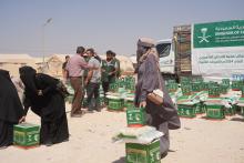 KSrelief Distributes 1,145 Food Baskets, 1,145 Hygiene Kits in Syria