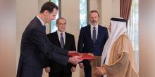 President al-Assad accepts Letter of Credence of the UAE Ambassador in Damascus 