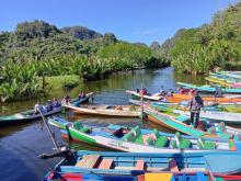 The challenge of preserving biodiversity in the Rammang-Rammang karst area in Maros District during a virtual focus group discussion in Makassar. Thursday (February 10, 2022). ANTARA/Suriani Mappong/ak