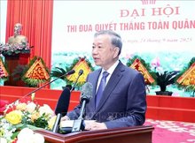 Party General Secretary To Lam speaks at the event. (Photo: VNA)