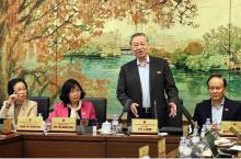 Party General Secretary To Lam speaks in a group discussion as part of the National Assembly’s 9th extraordinary session on February 15 morning. (Photo: VNA)