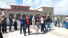 International travelers tour Shusha city
