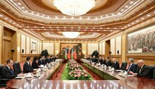 President of Azerbaijan Ilham Aliyev held expanded meeting with President of China Xi Jinping