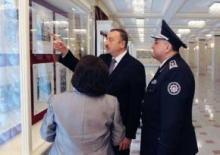 PRESIDENT ILHAM ALIYEV INSPECTS COMPLETELY-OVERHAULED BUILDING OF NATIONAL SECURITY MINISTRY`s CULTURE CENTER