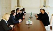 PRESIDENT ILHAM ALIYEV RECEIVES LATVIAN FOREIGN MINISTER AND HIS ACCOMPANYING DELEGATION