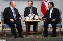 Ahmadinejad meets Syrian, Bahraini parliament speakers