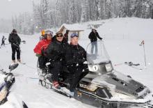 PRESIDENTS OF AZERBAIJAN, RUSSIA AND ARMENIA VISIT ALPINE SKIING CENTER IN SOCHI