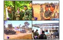 Thai armed forces bring foreign military attaches to Thai-Cambodian border