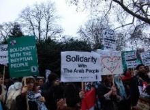 Arab solidarity march held in London