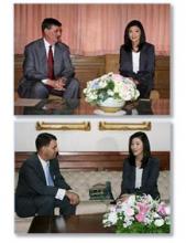 Austrian ambassador and Russian charge d’affaires meet Yingluck