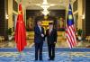 KUALA LUMPUR, April 16 -- His Majesty Sultan Ibrahim, the King of Malaysia (right), shakes hands with Chinese President Xi Jinping during a state welcome held at Istana Negara today, in conjunction with a three-day state visit that began yesterday.  -- fotoBERNAMA (2025) COPYRIGHT RESERVED