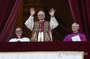 Pope Leo XIV (C) is seen in this UPI photo. (Yonhap)