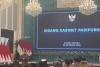 President Prabowo Subianto at a plenary cabinet meeting at the State Palace in Jakarta on Monday (October 20, 2025). 