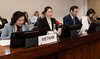 Deputy Minister of Home Affairs Nguyen Thi Ha (first from left) at the dialogue session on the country’s ninth national report on the implementation of the Convention on the Elimination of All Forms of Discrimination against Women (Photo: VNA)