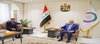 Deputy Prime Minister, Minister of Planning, Mohammed Tamim (right) the Special Representative of the UN Secretary-General for Iraq, Mohammed Al-Hassan (left)
