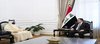 PM, Mohammed Shia Al-Sudani (right), the Ambassador of the State of Qatar to Iraq, Sultan bin Mubarak Al-Kubaisi ( left)