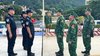 Vietnamese and Chinese border officers at the border demarcation line of the Lao Cai - Hekou international border gate on August 25-26, 2025. (Illustrative image. Source: nhandan.vn)